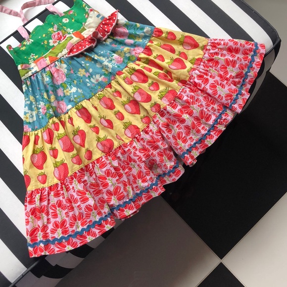 Sz 4 Matilda Jane Strawberry Fields Dress - Picture 3 of 7